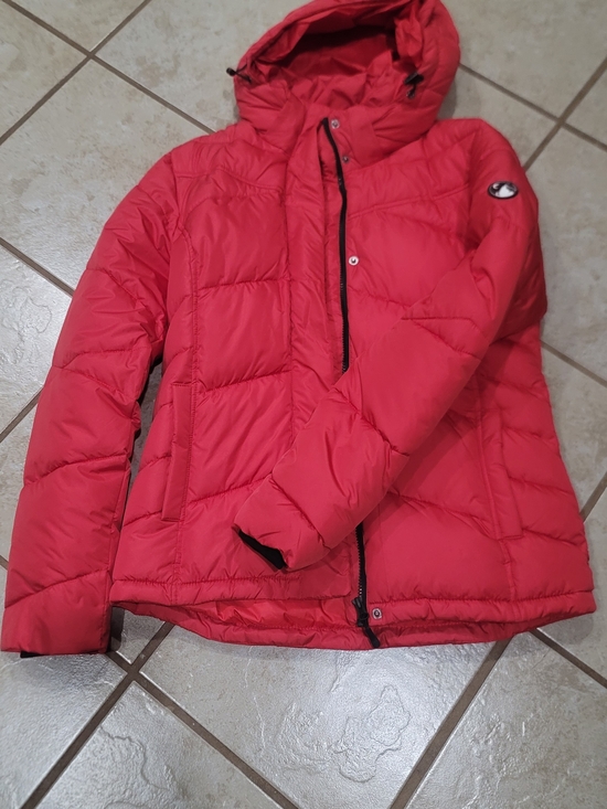ZYIA Jackets & Blazers - ZYIA Bright Red Hooded Puffer Jacket